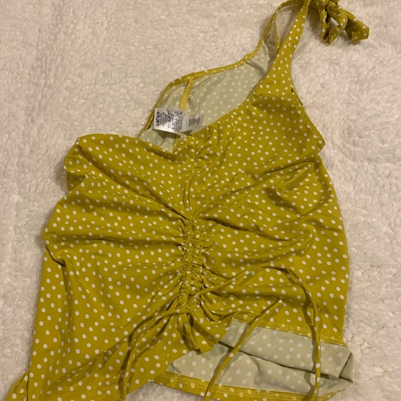NWT Bikini Top Swimming Mustard White dot. Size 2 - Picture 6 of 8